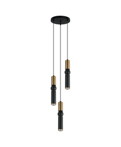 Полилей Isidora PND-14290-3-BRO-BK Italux 3xGU10 | Osvetlenieto.bg