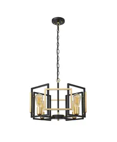 Полилей Primero PND-44003-4-BK-GD Italux 4xE27 | Osvetlenieto.bg