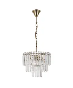 Кристален полилей Buena PND-22320-4-ABR Italux 4xE14 | Osvetlenieto.bg