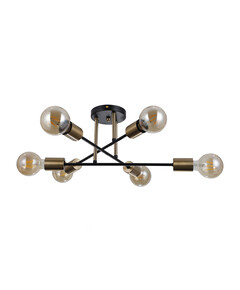 Плафон Formio PND-4052-6-BL-HBR Italux 6xE27 | Osvetlenieto.bg