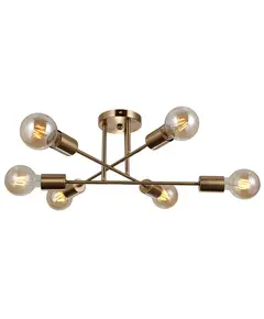 Плафон Formio PND-4052-6-HBR Italux 6xE27 | Osvetlenieto.bg