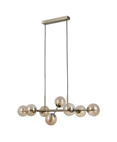 Полилей Erimida PND-2244-8A-AB Italux 8xG9 | Osvetlenieto.bg