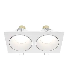 Двойна луна за баня за вграждане Zoom DL033-2-02W Maytoni 2xGU10 IP65 | Osvetlenieto.bg