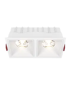 LED Луна за вграждане Alfa LED DL043-02-15W3K-SQ-W Maytoni 2x15W 3000K | Osvetlenieto.bg