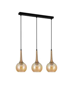 Полилей Favera PND-42361-3-BRO-AMB Italux 3xE27 | Osvetlenieto.bg