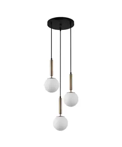 Полилей Ravena PND-2324-3A GD+OPAL Italux 3xE27 | Osvetlenieto.bg