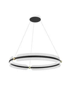 LED Полилей Faris PND-62738-53W-3K-BK-GD Italux 53W 3000K | Osvetlenieto.bg