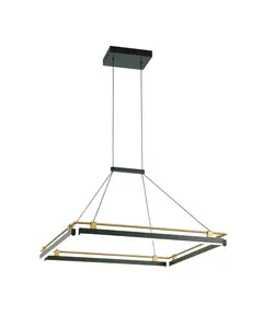 LED Полилей Merlot PND-54638S-44W-3K-BK-GD Italux 44W 3000K | Osvetlenieto.bg