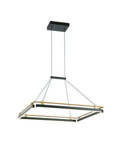 LED Полилей Merlot PND-54638S-44W-3K-BK-GD Italux 44W 3000K | Osvetlenieto.bg