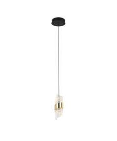 LED Полилей Tonga PND-26374-1-8W-3K-BK-GD Italux 8W 3000K | Osvetlenieto.bg