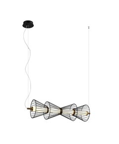 LED Полилей Sanke PND-63849-4-BK Italux 15W 3000K | Osvetlenieto.bg