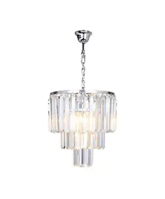 Полилей Zuma Line 17106/3+1-CHR AMEDEO 4xE14 | Osvetlenieto.bg