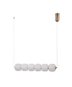 LED Полилей Ganti PND-34362-6H-HBR-OPAL Italux 15W 3000K | Osvetlenieto.bg