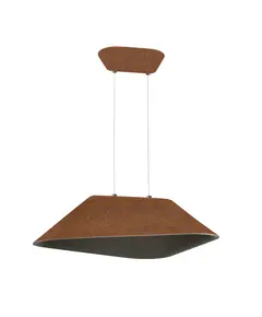 Акустичен LED Полилей Zambelis 23172 PENDANT LED LIGHT 8W SMD 3000K ACOUSTIC BROWN-GREY | Osvetlenieto.bg