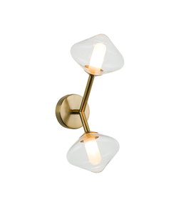 Аплик Zambelis 23022 SCONCE 2XG9 MAX 5W METAL-GLASS GOLD | Osvetlenieto.bg