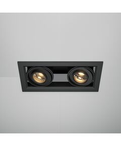 LED Двоен кардан черен Metal Modern DL093-02-10W3K-B Maytoni 20W 3000K | Osvetlenieto.bg