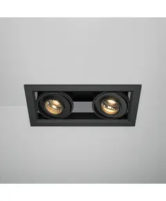 LED Двоен кардан черен Metal Modern DL093-02-10W3K-B Maytoni 20W 3000K | Osvetlenieto.bg
