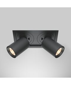 LED Двоен спот за вграждане Hidden DL095-02-10W3K-B Maytoi 20W 3000K | Osvetlenieto.bg