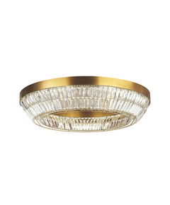 LED Кристален плафон Zambelis 23049 CEILING LED LIGHT 55W 3000K METAL-CRYSTAL ANTIQUE BRASS | Osvetlenieto.bg