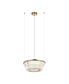 LED Кристален полилей Zambelis 23045 PENDANT LED LIGHT 27W 3000K METAL-CRYSTAL ANTIQUE BRASS | Osvetlenieto.bg