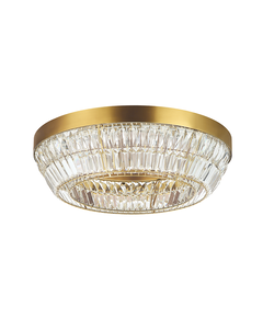 LED Кристален плафон Zambelis 23047 CEILING LED LIGHT 38W 3000K METAL-CRYSTAL ANTIQUE BRASS | Osvetlenieto.bg