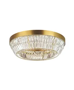 LED Кристален плафон Zambelis 23047 CEILING LED LIGHT 38W 3000K METAL-CRYSTAL ANTIQUE BRASS | Osvetlenieto.bg