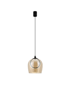 LED Пендел Zambelis 23079 PENDANT LED LIGHT 6W 3000K METAL-SILICON-GLASS,BLACK-CHAMPAGNE | Osvetlenieto.bg