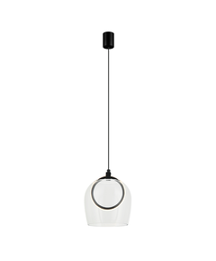 LED Пендел Zambelis 23080 PENDANT LED LIGHT 6W 3000K METAL-SILICON-GLASS,BLACK-CLEAR GLASS | Osvetlenieto.bg