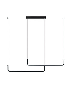 LED Полилей Zambelis 22010 PENDANT LED LIGHT 40W 3000K ALUMINIUM-SILICONE BLACK MATT | Osvetlenieto.bg