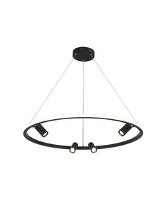 LED Полилей Zambelis 22013 PENDANT LED LIGHT 39W+4X5W 3000K ALUMINIUM -SILICON BLACK MATT | Osvetlenieto.bg