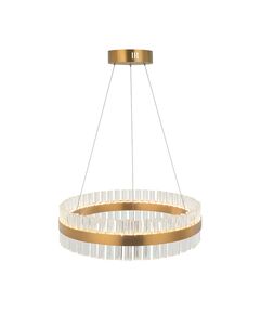 LED Полилей Zambelis 22040 PENDANT LED LIGHT 68W 3000K STAINLESS STEEL-GLASS GOLD MATT | Osvetlenieto.bg