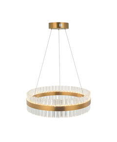 LED Полилей Zambelis 22040 PENDANT LED LIGHT 68W 3000K STAINLESS STEEL-GLASS GOLD MATT | Osvetlenieto.bg