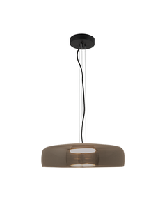 LED Полилей Zambelis 23053 PENDANT LED LIGHT 15W 3000K METAL-GLASS BLACK | Osvetlenieto.bg