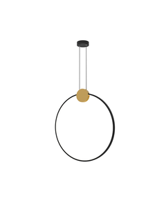 LED Полилей ZAMBELIS 23095 PENDANT LED LIGHT 24W 3000K ALUMINIUM-SILICON,GOLD-BLACK RING Dimmable Triac | Osvetlenieto.bg