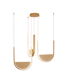 LED Полилей Zambelis 23169 PENDANT LED LIGHT 54W 3000K,4000K GOLD-CHAMPAGNE | Osvetlenieto.bg