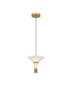 LED Полилей Zambelis 23199 PENDANT LED LIGHT 10W 3000K ALUMINIUM GOLD | Osvetlenieto.bg