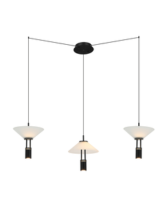 LED Полилей Zambelis 23200 PENDANT LED LIGHT 28W 3000K ALUMINIUM BLACK | Osvetlenieto.bg