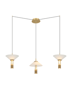 LED Полилей Zambelis 23201 PENDANT LED LIGHT 28W 3000K ALUMINIUM GOLD | Osvetlenieto.bg