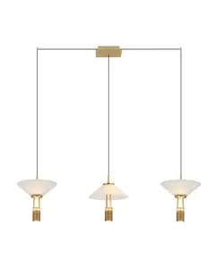 LED Полилей Zambelis 23203 LINE LED LIGHT 28W 3000K ALUMINIUM GOLD | Osvetlenieto.bg