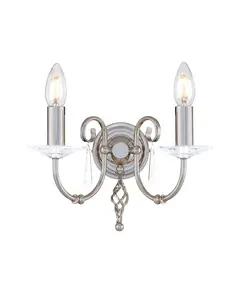 Аплик Aegean 2xE14 Polished Nickel Elstead Lighting AG2-POL-NICKEL | Osvetlenieto.bg