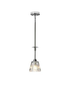 Пендел за баня Agatha 1xG9 Polished Chrome Elstead Lighting BATH-AGATHA1P-PC | Osvetlenieto.bg