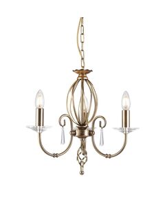 Полилей Aegean 3xE14 Aged Brass Elstead Lighting AG3-AGED-BRASS | Osvetlenieto.bg