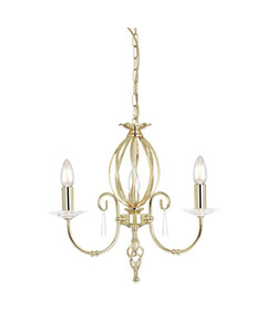 Полилей Aegean 3xE14 Polished Brass Elstead Lighting AG3-POL-BRASS | Osvetlenieto.bg