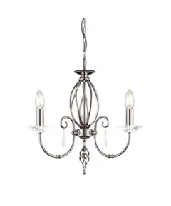 Полилей Aegean 3xE14 Polished Nickel Elstead Lighting AG3-POL-NICKEL | Osvetlenieto.bg