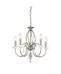 Полилей Aegean 5xE14 Polished Nickel Elstead Lighting AG5-POL-NICKEL | Osvetlenieto.bg