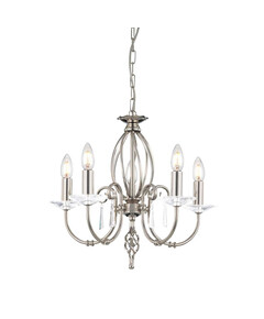 Полилей Aegean 5xE14 Polished Nickel Elstead Lighting AG5-POL-NICKEL | Osvetlenieto.bg