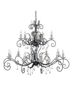 Полилей Amarilli 15xE14 Black Silver Patina Elstead Lighting AML15-BLK-SILVER | Osvetlenieto.bg