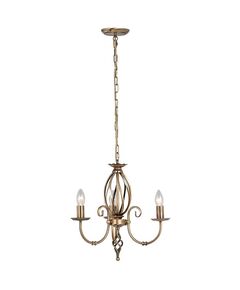 Полилей Artisan 3xE14 Aged Brass Elstead Lighting ART3-AGD-BRASS | Osvetlenieto.bg