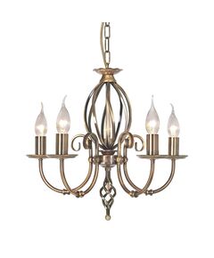 Полилей Artisan 5xE14 Aged Brass Elstead Lighting ART5-AGD-BRASS | Osvetlenieto.bg