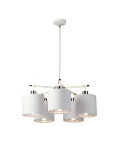 Полилей Balance 5xE27 White Polished Nickel Elstead Lighting BALANCE5-WPN | Osvetlenieto.bg